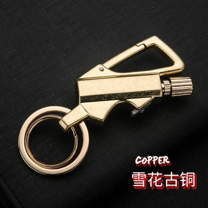 Portable Camping Match Keychain – Metal Fuel Lighter Tool
