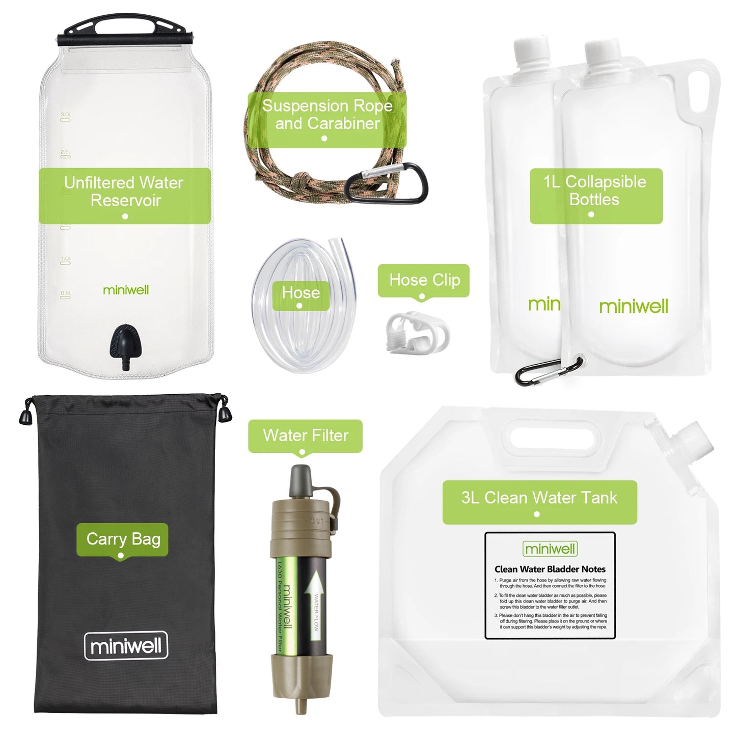 Personal Water Filter Straw for Safe Outdoor Drinking