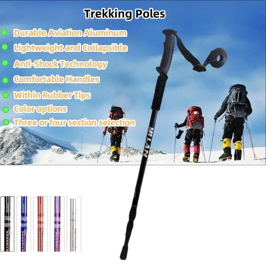 Collapsible Hiking Trekking Poles for Stable Walking
