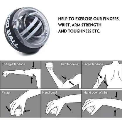 Power Gyro Ball Wrist & Forearm Strengthener