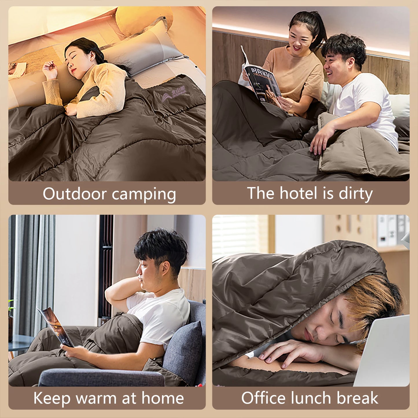 Extra Wide Camping Sleeping Bag for Comfort & Warmth