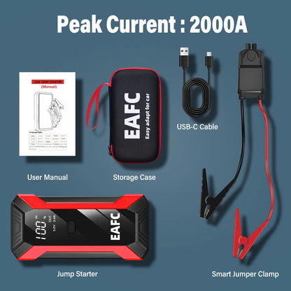 Car Jump Starter Power Bank Emergency Engine Start