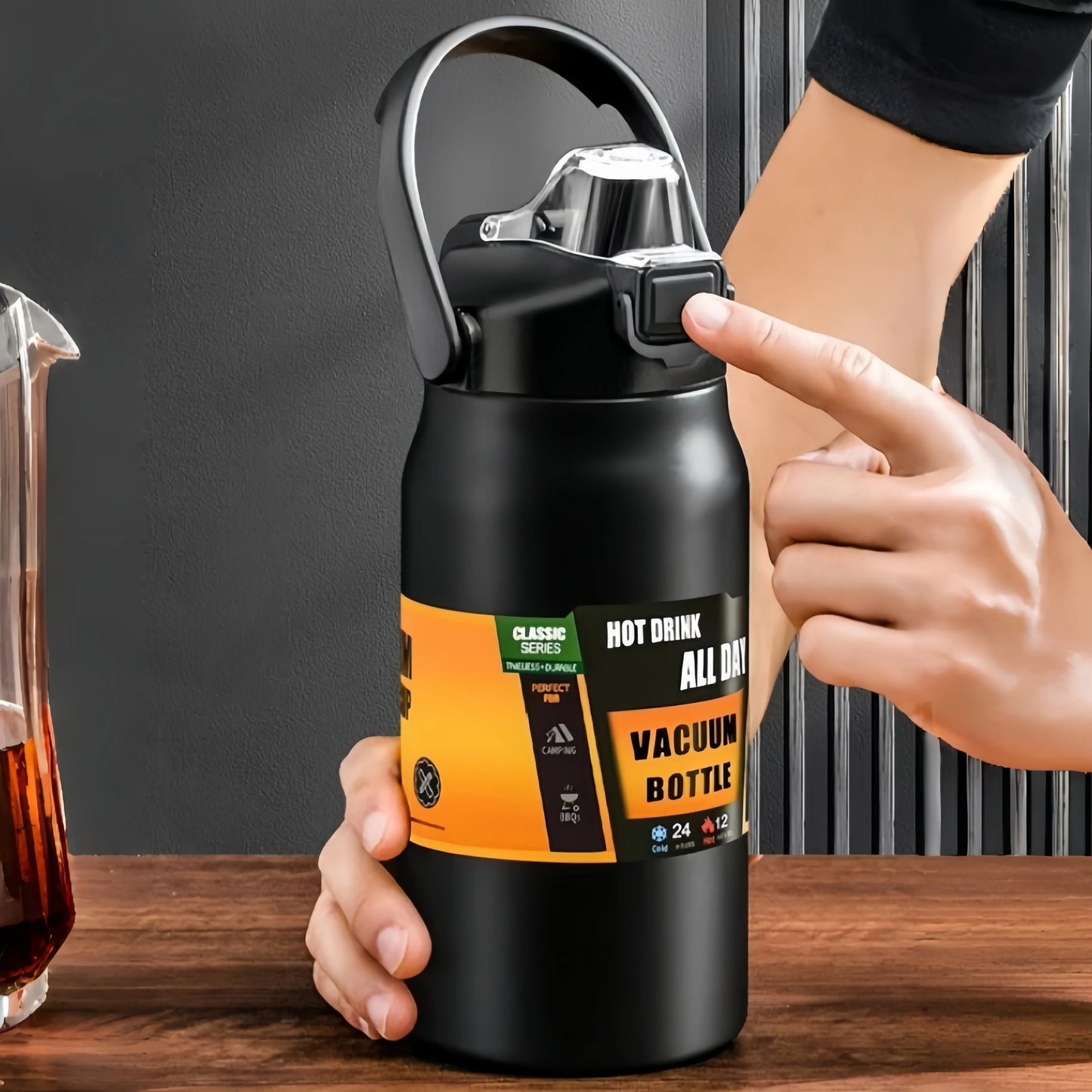 Stainless Steel Insulated Water Bottle 800-1500ML – Hot & Cold
