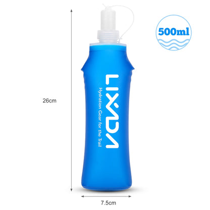 Folding Soft Water Bottle – 500ml Outdoor Sport Hydration