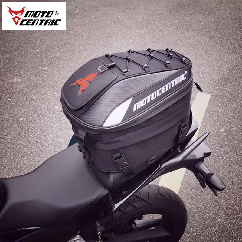 Waterproof Motorcycle Tail Bag with Helmet Storage
