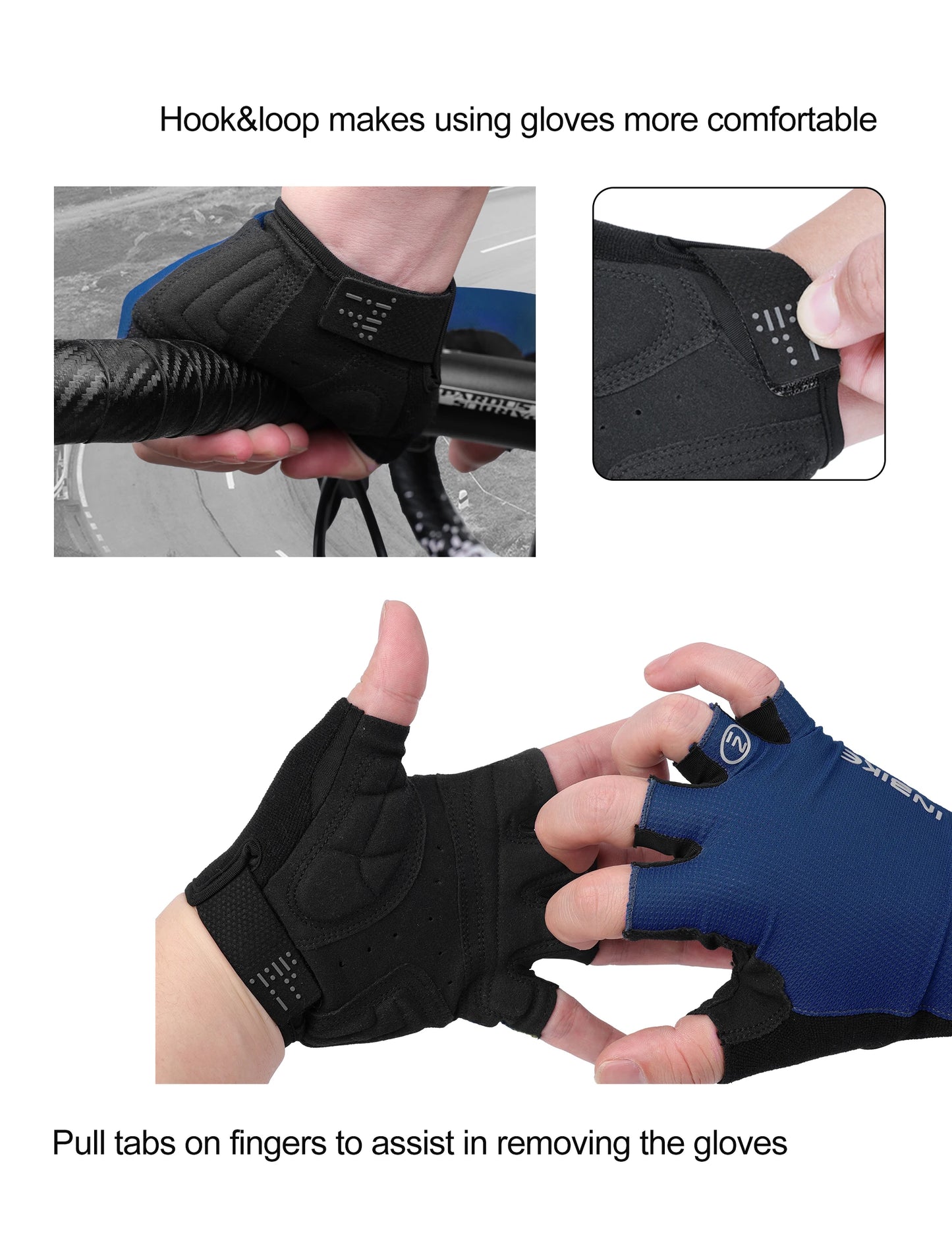 INBIKE Half Finger Cycling Gloves – Shock Absorption & Breathable
