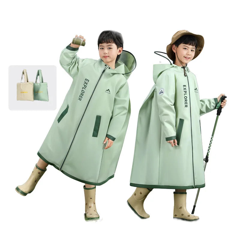 Full Body Rain Poncho with Backpack Protection