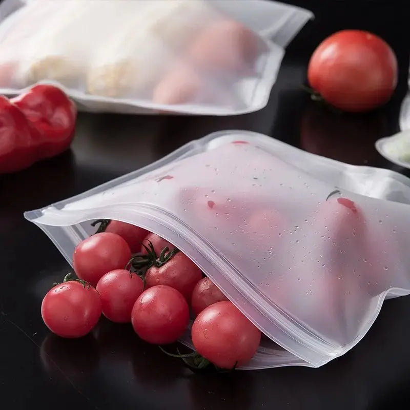 Reusable Silicone Food Storage Bags – Leakproof Fresh Keep