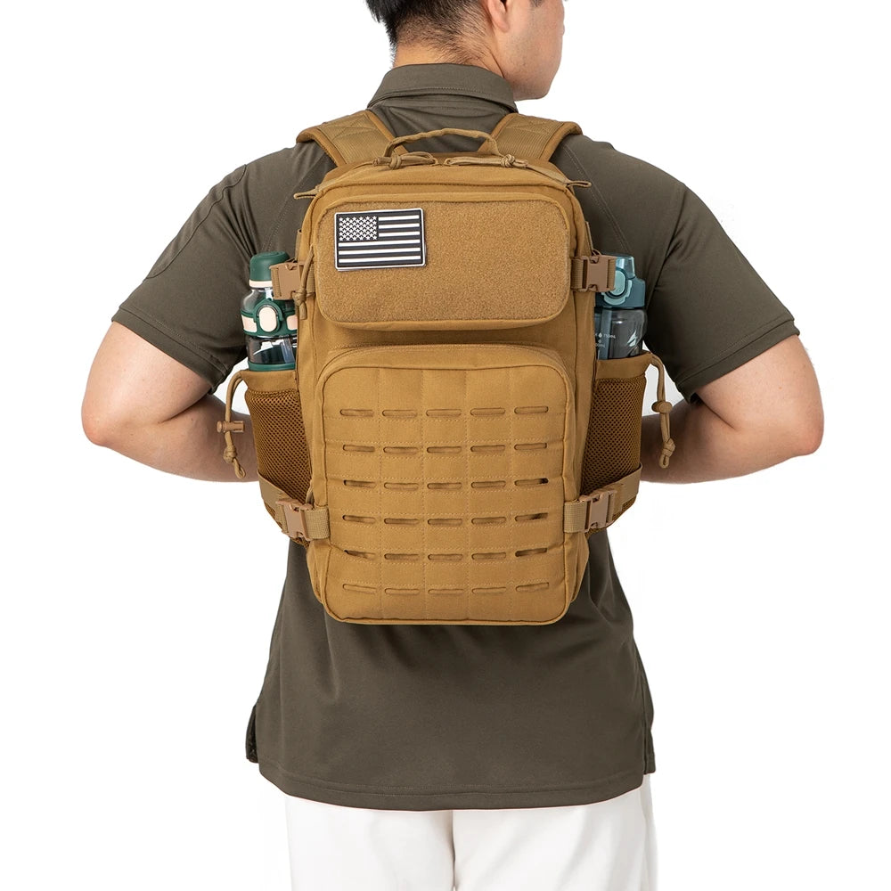 25L Tactical Backpack Durable MOLLE Hiking Pack