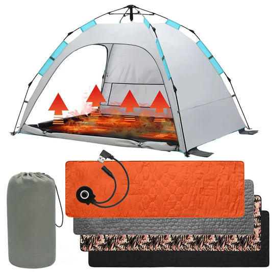 Heated Camping Sleeping Pad – USB Warm Outdoor Mat