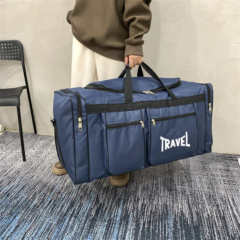 Foldable Travel Duffel Bag Waterproof Large Capacity