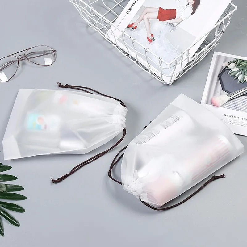 Transparent Drawstring Travel Bag Waterproof & Multipurpose