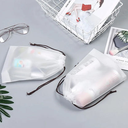 Transparent Drawstring Travel Bag Waterproof & Multipurpose