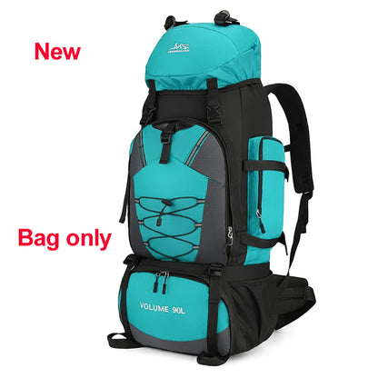 90L Hiking Backpack Waterproof Large Capacity Trekking