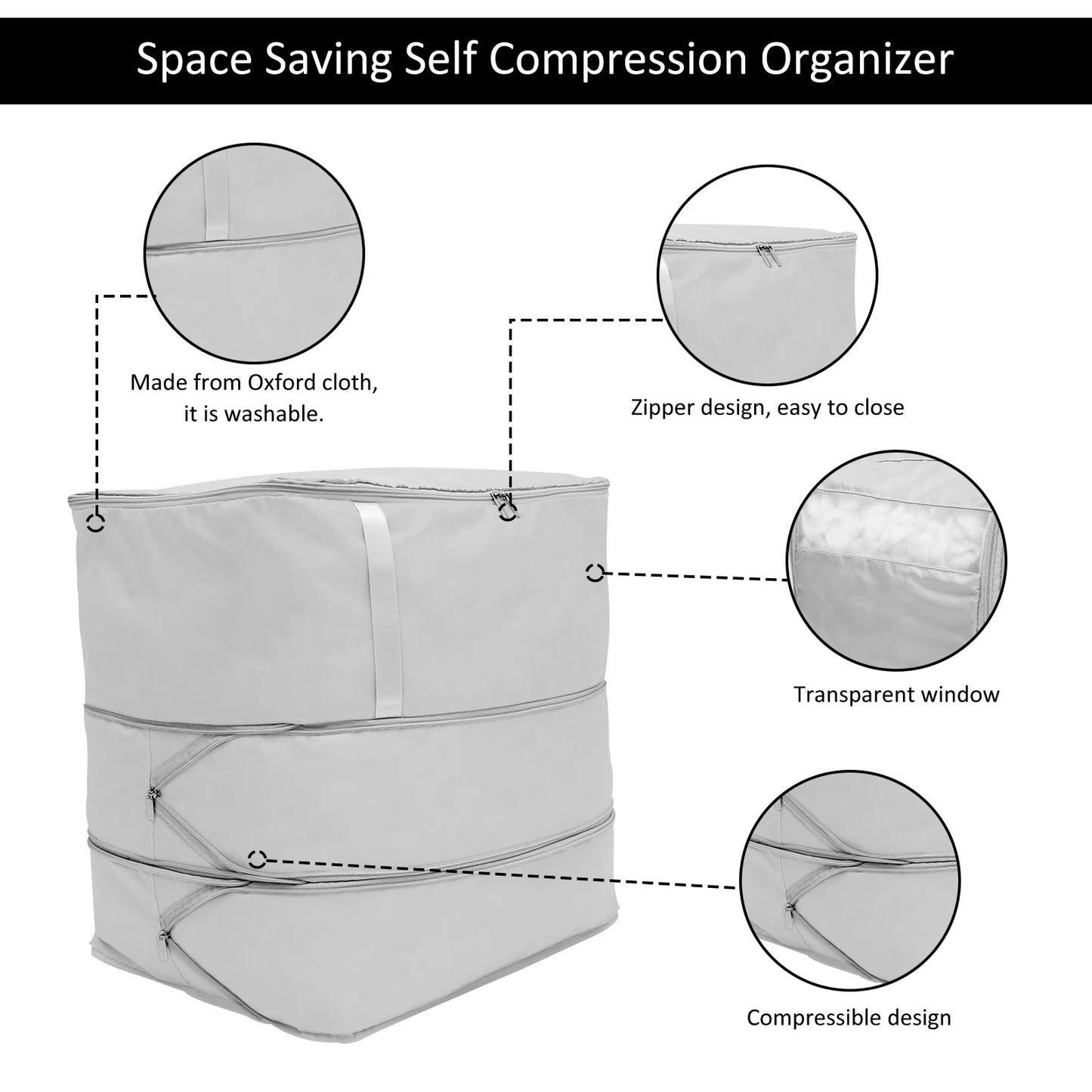 Self Compression Storage Bags Save Space Organizer