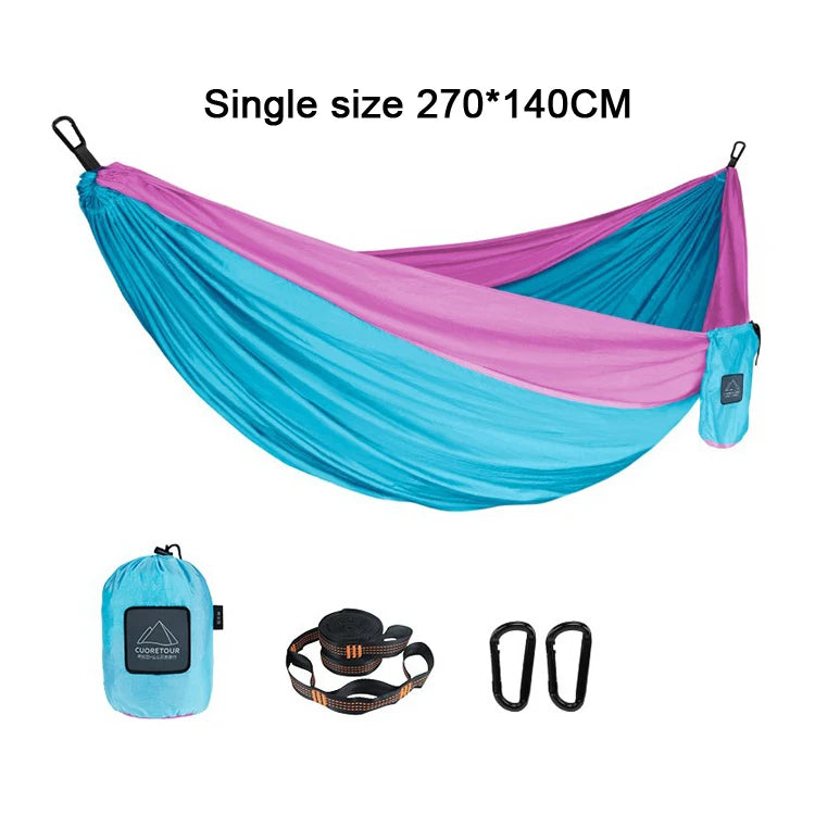 Portable Outdoor Hammock for Camping & Hiking Comfort
