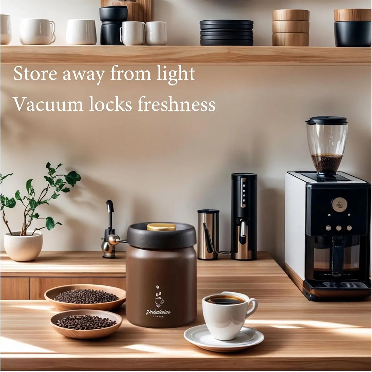Airtight Coffee Bean Storage Container Freshness Lock
