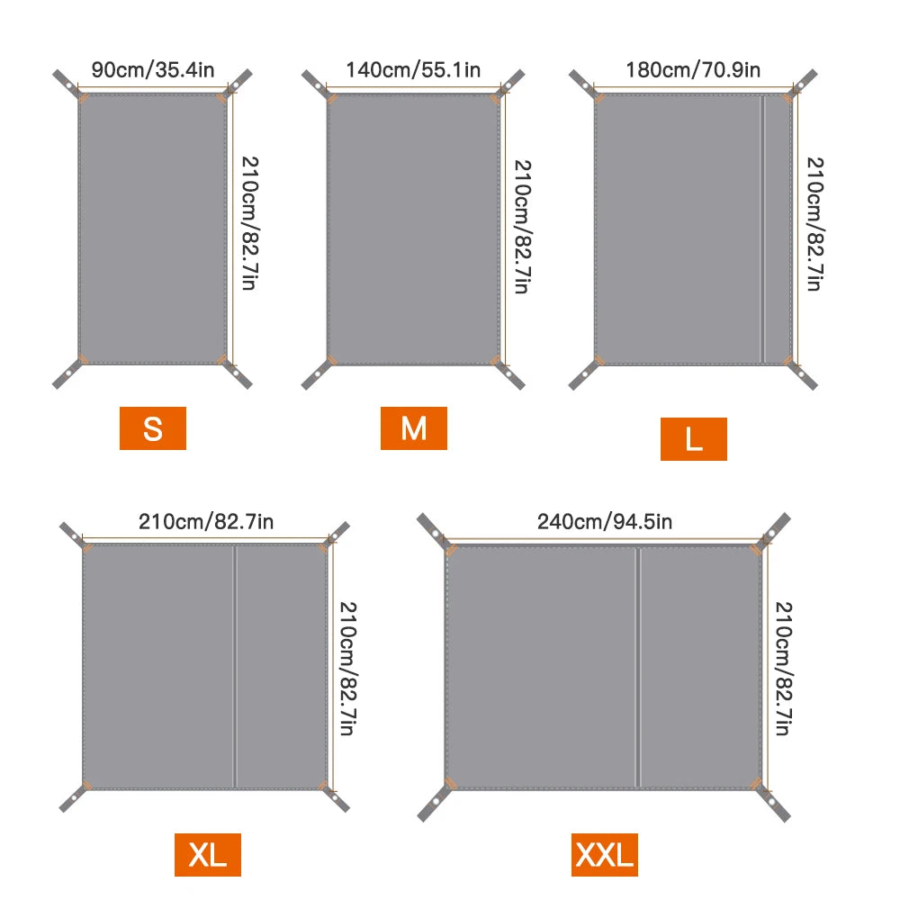 Waterproof Camping Ground Tarp for Dry Outdoor Shelter