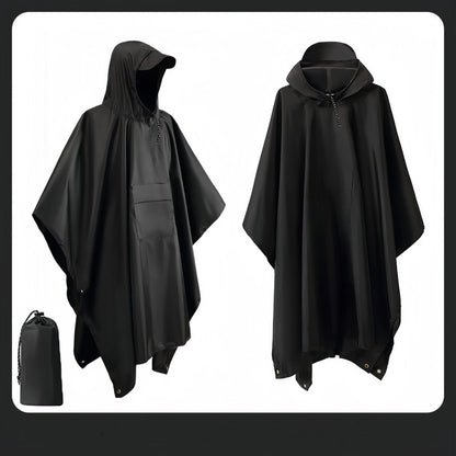 3-in-1 Waterproof Rain Poncho for Hiking & Travel