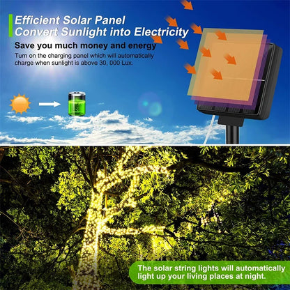 Solar Fairy String Lights for Garden & Outdoor Décor
