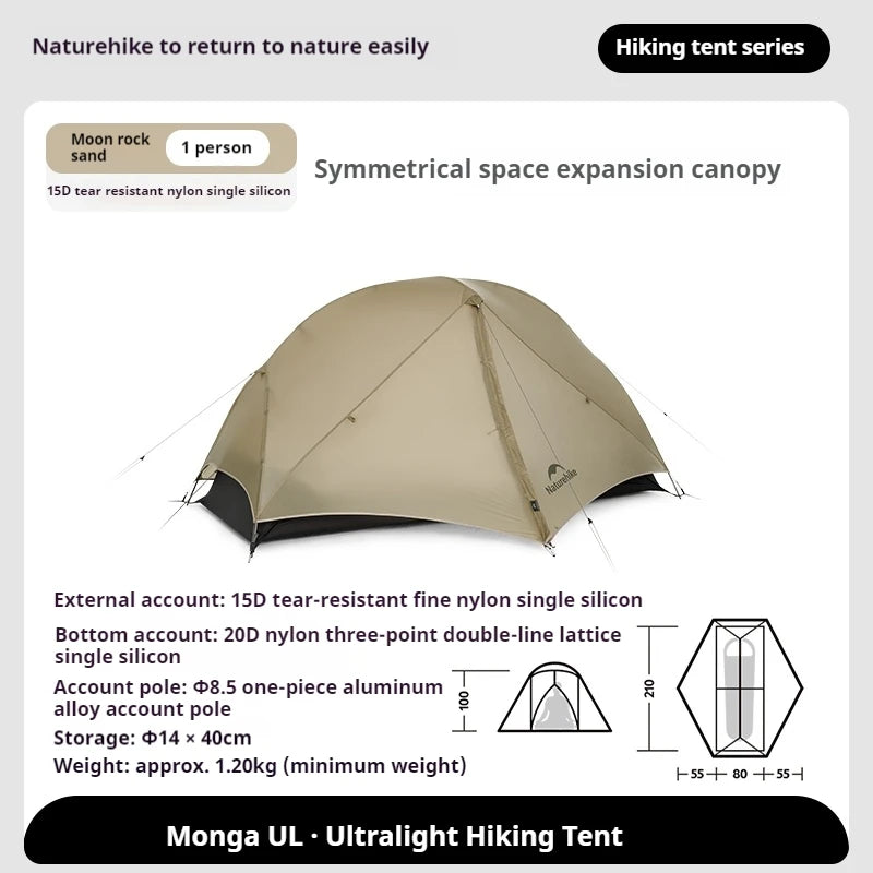 Ultralight Backpacking Tent Waterproof 1–2 Person