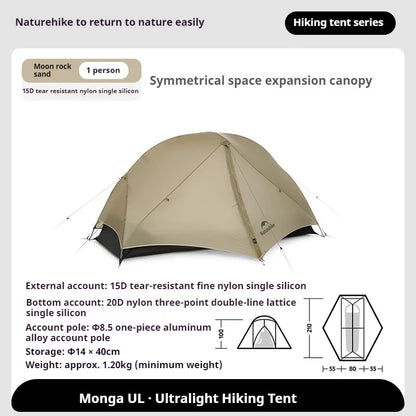 Ultralight Backpacking Tent Waterproof 1–2 Person
