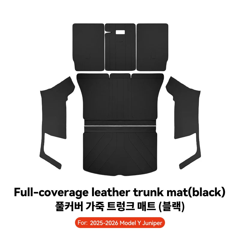Tesla Model Y Leather Trunk Mat Waterproof Protection