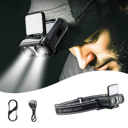 Rechargeable LED Headlamp with Motion Sensor