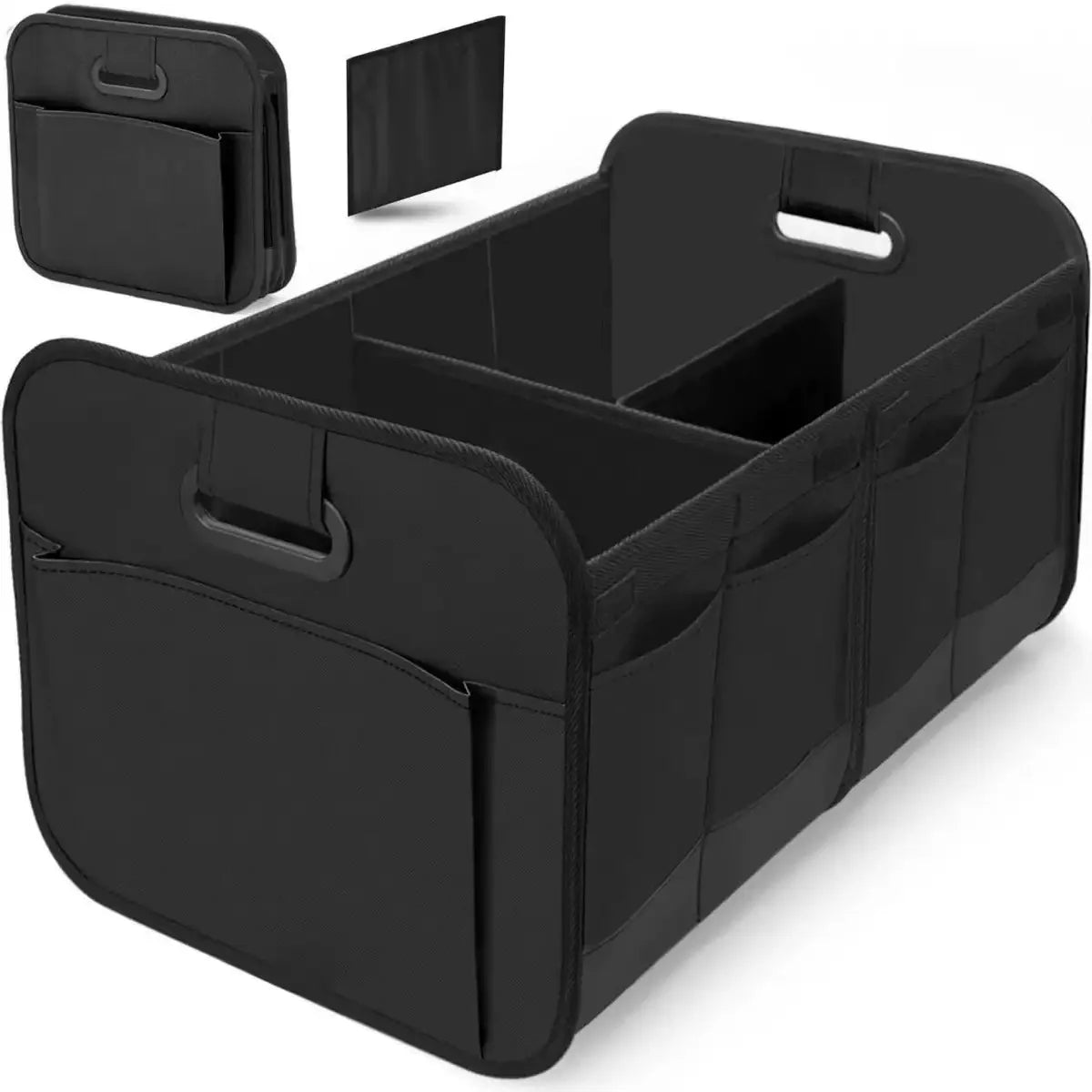 Collapsible Car Trunk Organizer with Multi Compartments
