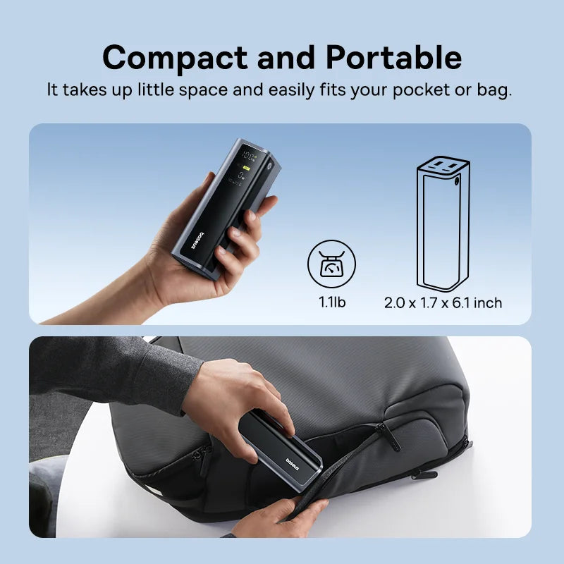 145W Portable Power Bank Fast Charging for Laptop & Phone