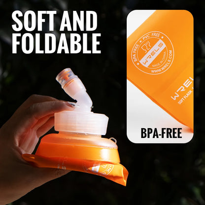 Foldable BPA-Free Water Bottle 350ml/500ml for Running