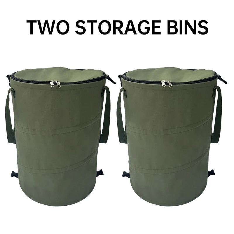 Foldable Outdoor Camping Trash Can – Large Storage Box