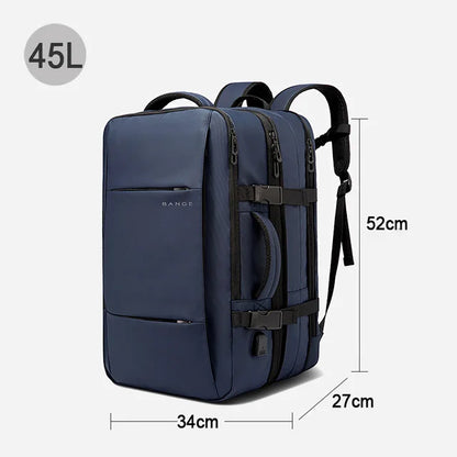 Expandable Laptop Backpack 17.3” Waterproof Large Capacity