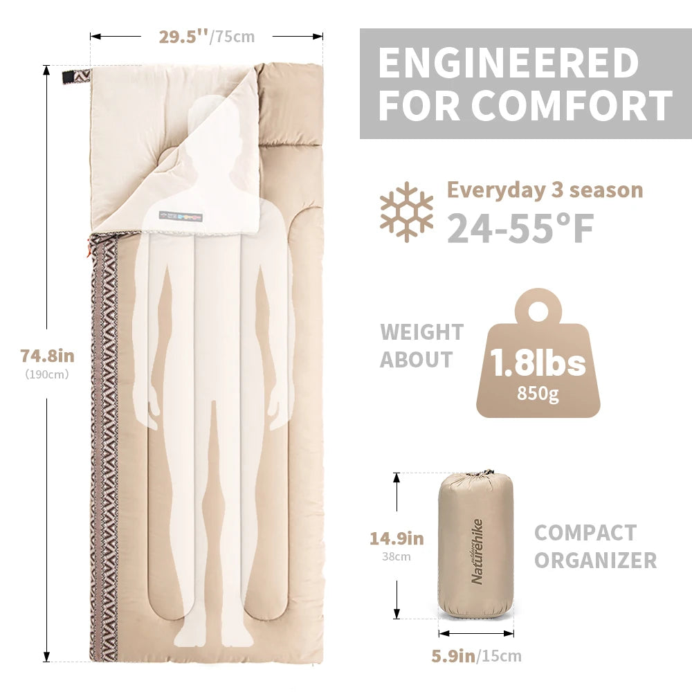 Cotton Camping Sleeping Bag – Ultralight & Comfortable
