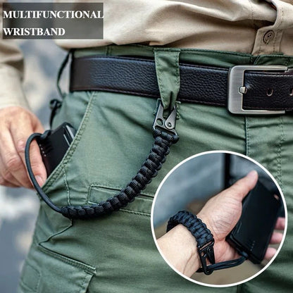 Outdoor Survival Paracord Bracelet for Hiking & Camping