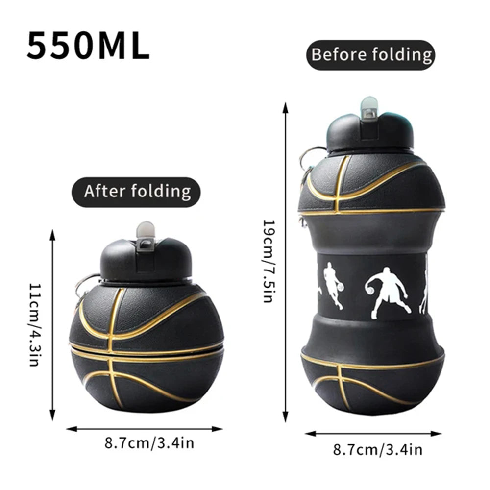 Foldable Silicone Water Bottle – Leakproof & Portable