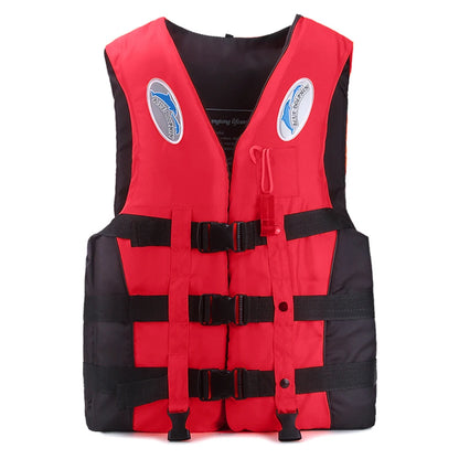 Outdoor Life Jacket with Whistle Adjustable Fit