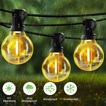 Solar Outdoor String Lights for Garden & Camping Ambience