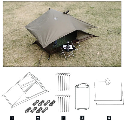 Airy Mesh 1-Person Tent – Ultralight & Quick Setup