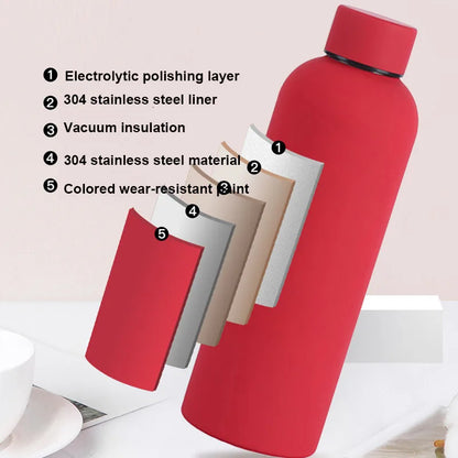500/750ML Stainless Steel Thermos – Portable & Leak-Proof