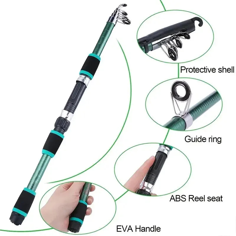 Telescopic Fishing Pole Set – Portable Full Kit