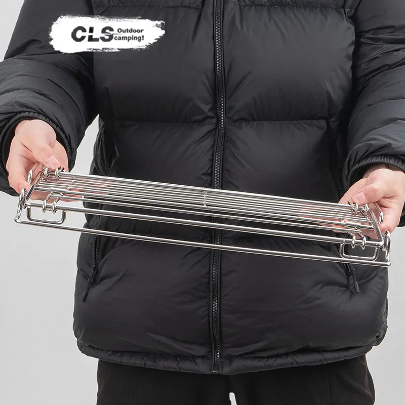 Camping Table Side Storage Rack Expand Cooking Space