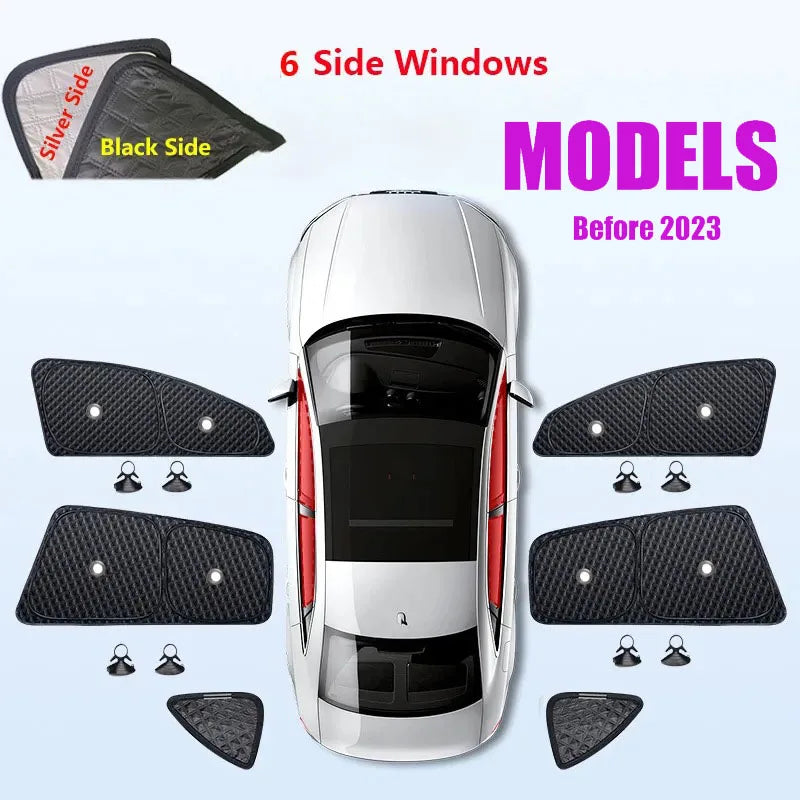 Tesla Window Sunshade – UV Protection for Front & Rear