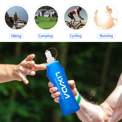 Folding Soft Water Bottle – 500ml Outdoor Sport Hydration