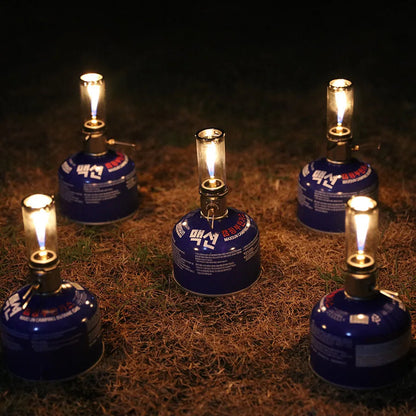 Camping Gas Candle Lantern Windproof Soft Light
