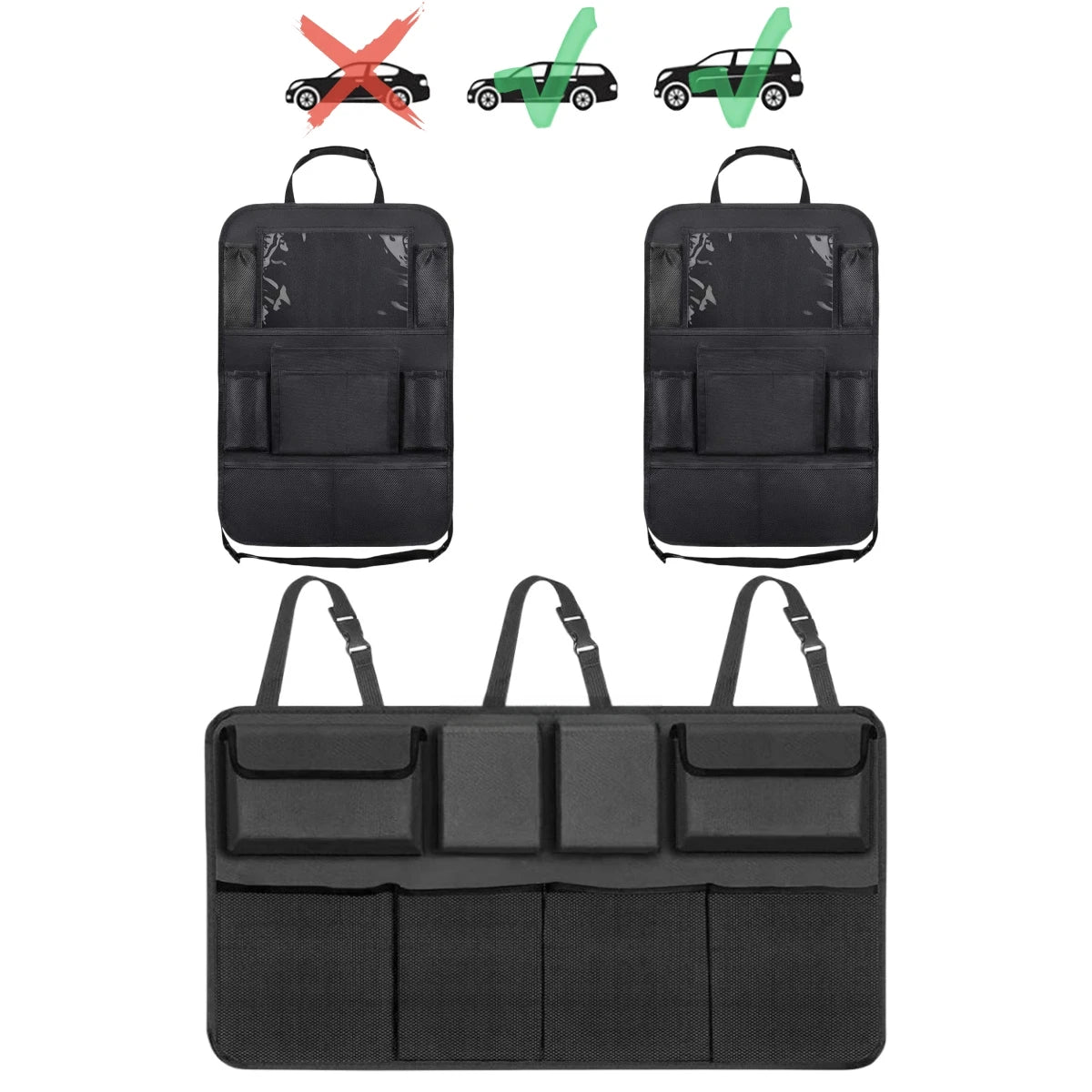 Car Organizer Backseat Hanging Kit – Max Storage & Space
