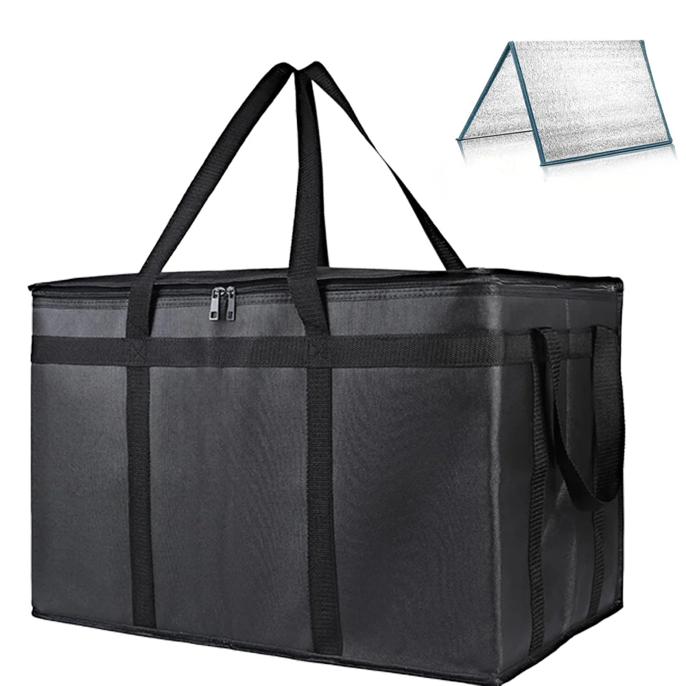 XXXL Insulated Pizza Delivery Bag – Large Capacity & Reusable