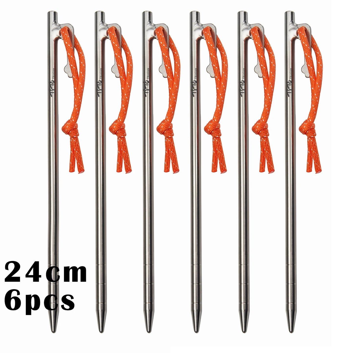 Titanium Tent Stakes for Strong Windproof Camping