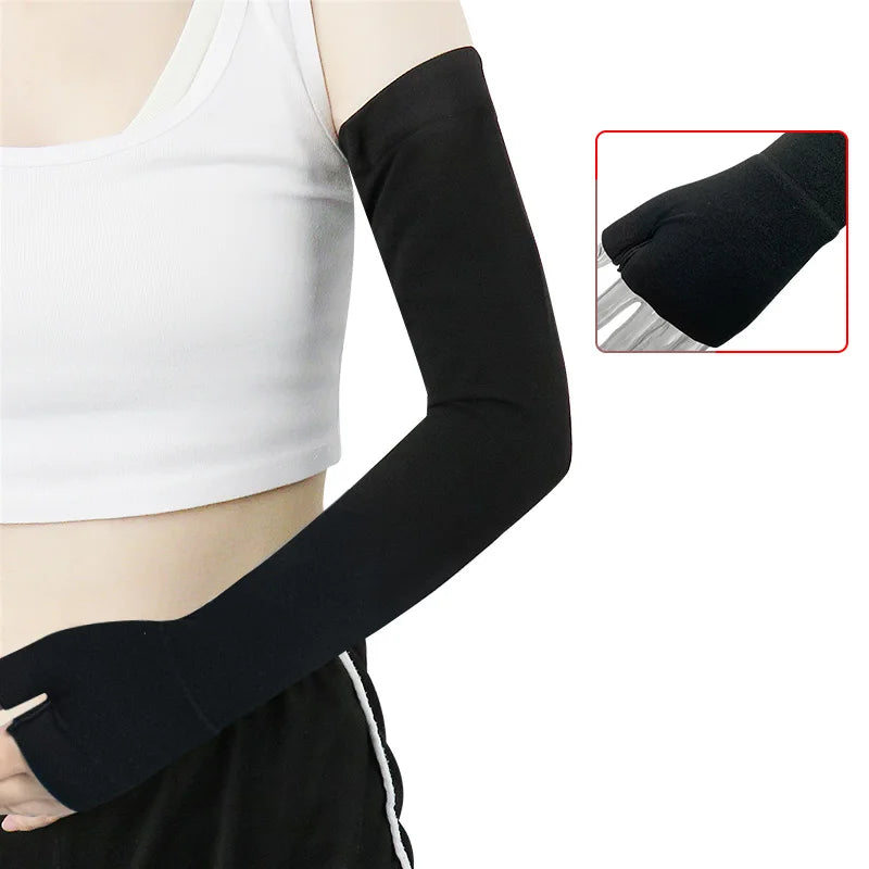 Compression Arm Sleeves UV Support Non-Slip Fit
