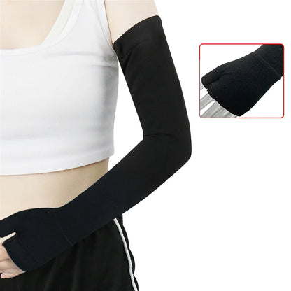 Compression Arm Sleeves UV Support Non-Slip Fit